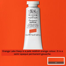 Load image into Gallery viewer, Winsor and Newton Designers Gouache - 14ml / Orange Lake Deep