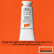 Load image into Gallery viewer, Winsor and Newton Designers Gouache - 14ml / Orange Lake Light
