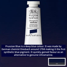 Load image into Gallery viewer, Winsor and Newton Designers Gouache - 14ml / Prussian Blue