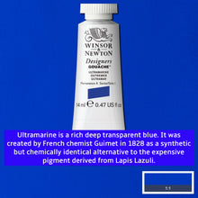 Load image into Gallery viewer, Winsor and Newton Designers Gouache - 14ml / Ultramarine