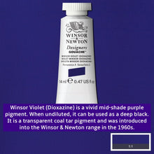 Load image into Gallery viewer, Winsor and Newton Designers Gouache - 14ml / Winsor Violet Dioxazine
