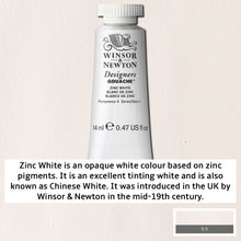 Load image into Gallery viewer, Winsor and Newton Designers Gouache - 14ml / Zinc White