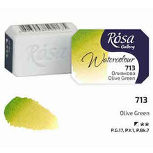 Load image into Gallery viewer, Rosa Full Pan Watercolours - Olive Green
