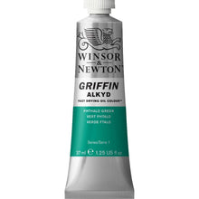 Load image into Gallery viewer, Winsor and Newton Griffin Alkyd Oil Paints - 37ml / Phthalo Green
