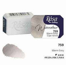Load image into Gallery viewer, Rosa Full Pan Watercolours - Warm Grey