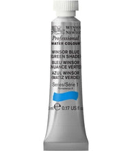 Load image into Gallery viewer, Winsor and Newton Professional Watercolours - 5ml / Winsor Blue Green Shade