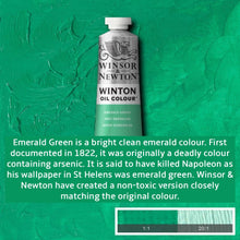 Load image into Gallery viewer, Winsor and Newton Winton Oil Paints - 37ml / Emerald Green -