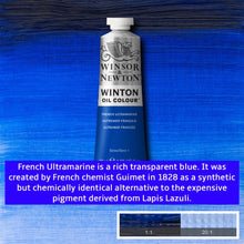 Load image into Gallery viewer, Winsor and Newton Winton Oil Paints - 37ml / French Ultramarine