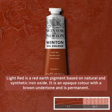 Load image into Gallery viewer, Winsor and Newton Winton Oil Paints - 37ml / Light Red -