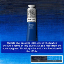 Load image into Gallery viewer, Winsor and Newton Winton Oil Paints - 37ml / Phthalo Blue -