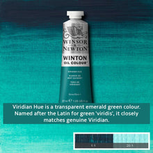 Load image into Gallery viewer, Winsor and Newton Winton Oil Paints - 37ml / Viridian Hue -