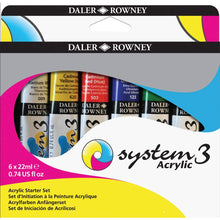Load image into Gallery viewer, System 3 Acrylic Sets - Starter (6 x 22ml)