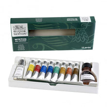 Load image into Gallery viewer, Winton Oil Sets - Studio Set 8 x 21ml Liquin and Brushes