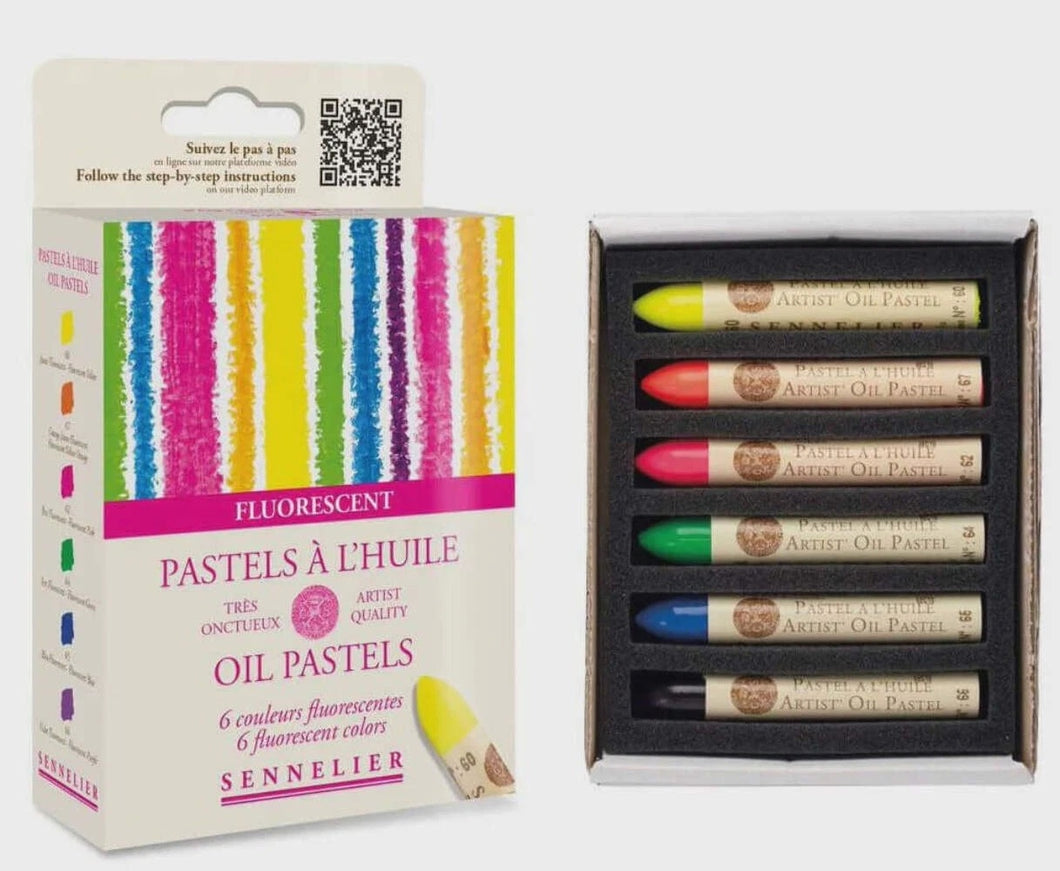 Sennelier Oil Pastels Fluorescent Set 6