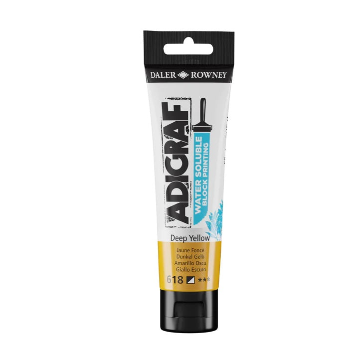 Adigraf Block Printing Ink 59ml - Deep Yellow