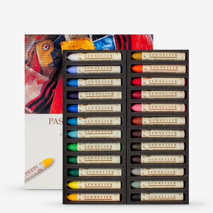 Assorted Sennelier Oil Pastels Set 24