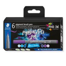 Load image into Gallery viewer, Staedtler Pigment Brush Pens sets of 6

