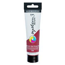 Load image into Gallery viewer, Daler Rowney System 3 Acrylic 59ml - Cadmium Red Deep Hue -
