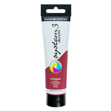 Load image into Gallery viewer, Daler Rowney System 3 Acrylic 59ml - Crimson - Paint

