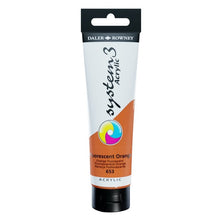 Load image into Gallery viewer, Daler Rowney System 3 Acrylic 59ml - Fluorescent Orange -
