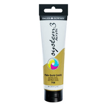 Load image into Gallery viewer, Daler Rowney System 3 Acrylic 59ml - Pale Gold Imit - Paint
