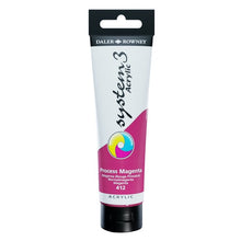 Load image into Gallery viewer, Daler Rowney System 3 Acrylic 59ml - Process Magenta - Paint
