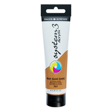 Load image into Gallery viewer, Daler Rowney System 3 Acrylic 59ml - Rich Gold Imit - Paint
