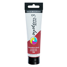 Load image into Gallery viewer, Daler Rowney System 3 Acrylic 59ml - Vermillion Hue - Paint
