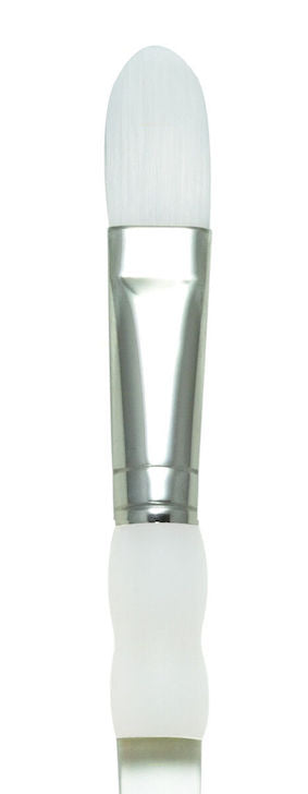 Royal Soft Grip White Taklon Filbert Brushes (Series 4020)