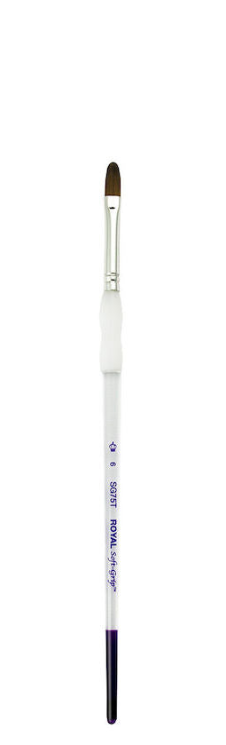 Royal Soft Grip Synthetic Sable Filbert Brushes (Series 75T)
