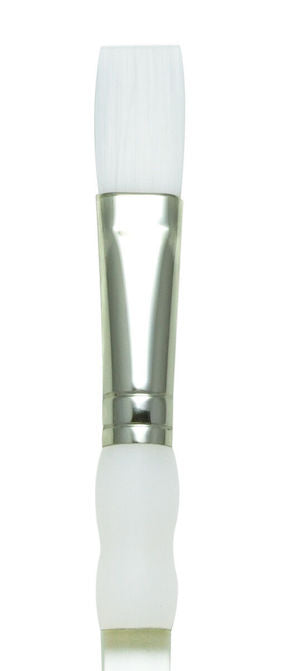 Royal Soft Grip White Taklon Flat Brushes (Series 4090)