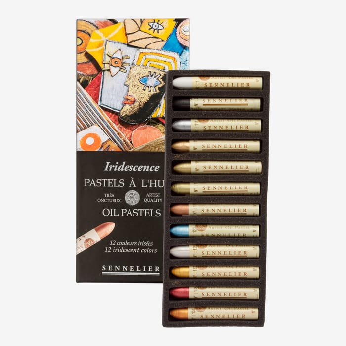 Iridescent Sennelier Oil Pastels Set 12