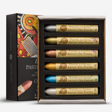Load image into Gallery viewer, Iridescent Sennelier Oil Pastels Set 6
