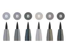 Load image into Gallery viewer, Faber Castell Set of 6 Pitt Brush Pens (Grey)
