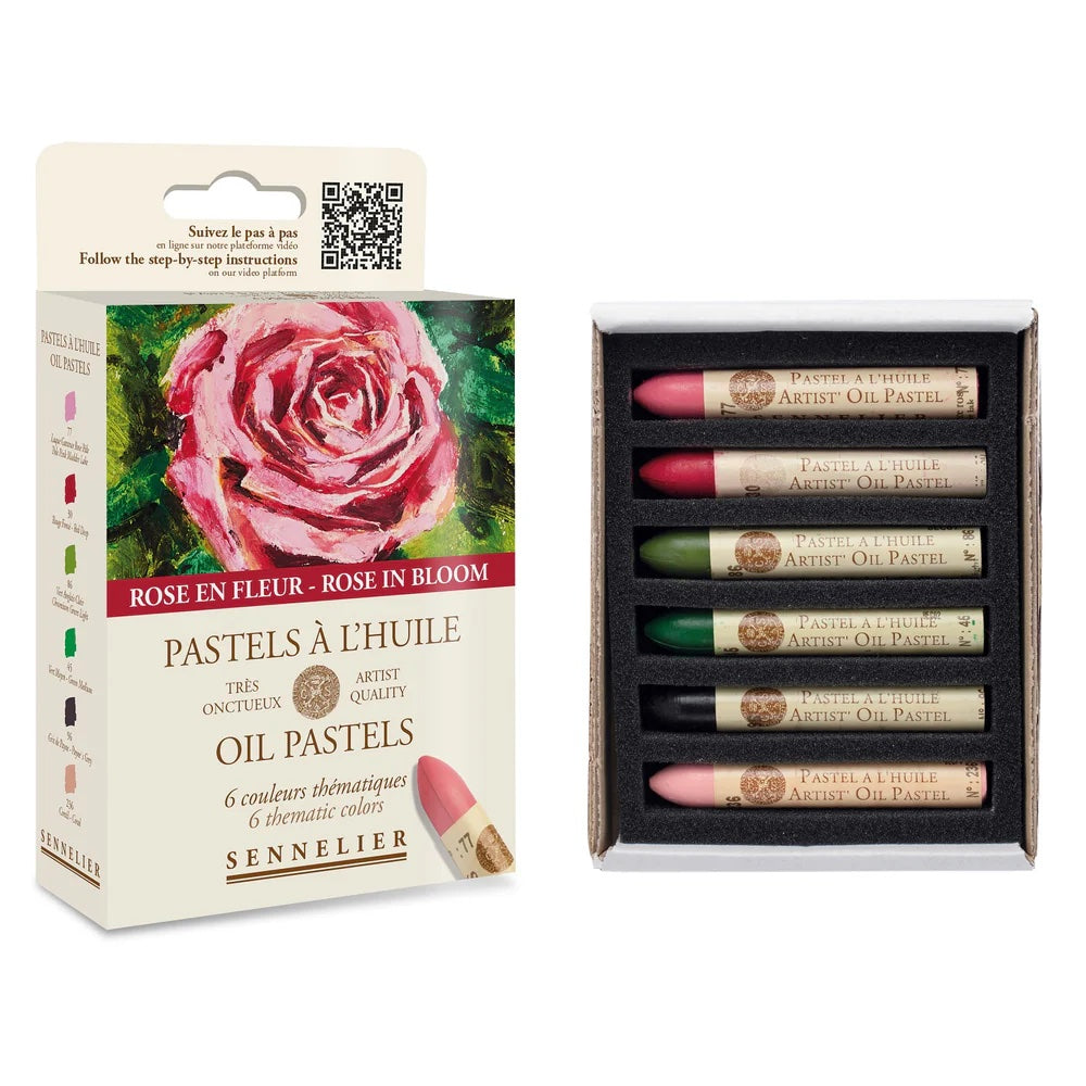 Sennelier Oil Pastels Rose Set 6