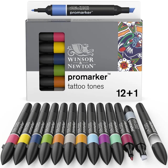 Tattoo Tones Winsor and Newton Promarkers