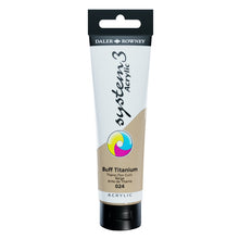 Load image into Gallery viewer, Daler Rowney System 3 Acrylic 150ml - Buff Titanium - Paint
