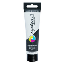 Load image into Gallery viewer, Daler Rowney System 3 Acrylic 150ml - Process Black - Paint
