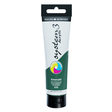 Load image into Gallery viewer, Daler Rowney System 3 Acrylic 150ml - Emerald - Paint
