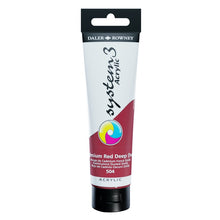 Load image into Gallery viewer, Daler Rowney System 3 Acrylic 150ml - Cadmium Red Deep Hue -
