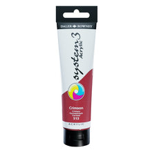 Load image into Gallery viewer, Daler Rowney System 3 Acrylic 150ml - Crimson - Paint
