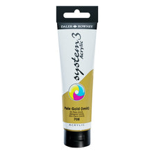 Load image into Gallery viewer, Daler Rowney System 3 Acrylic 150ml - Pale Gold Imit - Paint
