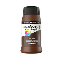 Load image into Gallery viewer, Daler Rowney System 3 Acrylic 500ml - Burnt Umber - Paint
