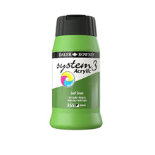 Load image into Gallery viewer, Daler Rowney System 3 Acrylic 500ml - Leaf Green - Paint
