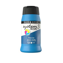 Load image into Gallery viewer, Daler Rowney System 3 Acrylic 500ml - Process Cyan - Paint

