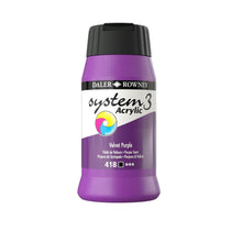 Load image into Gallery viewer, Daler Rowney System 3 Acrylic 500ml - Velvet Purple - Paint

