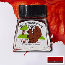 Load image into Gallery viewer, Winsor and Newton Drawing Ink - 14ml / Burnt Sienna
