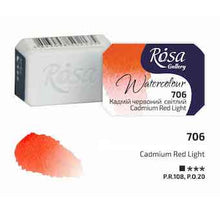 Load image into Gallery viewer, Rosa Full Pan Watercolours - Cadmium Red Light
