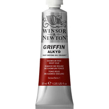 Load image into Gallery viewer, Winsor and Newton Griffin Alkyd Oil Paints - 37ml / Cadmium Red Deep

