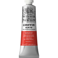 Load image into Gallery viewer, Winsor and Newton Griffin Alkyd Oil Paints - 37ml / Cadmium Red Medium
